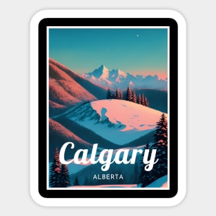 Calgary ski - Alberta Canada Sticker